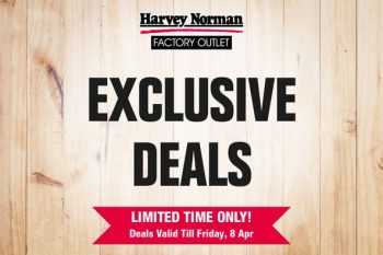 4-Apr-2022-Onward-Harvey-Norman-Factory-Outlet-Exclusive-Deals-350x233 4-8 Apr 2022: Harvey Norman Factory Outlet Exclusive Deals