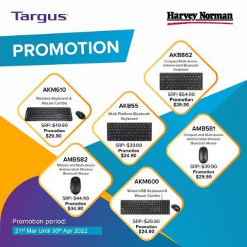 6-30-Apr-2022-Harvey-Norman-Targuss-tech-accessories-Promotion-350x350 6-30 Apr 2022: Harvey Norman Targus’s tech accessories Promotion