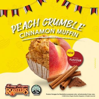 6-Apr-2022-Onward-Kenny-Rogers-Roasters-Peach-Crumble-Cinnamon-Muffin-Promotion-350x350 6 Apr 2022 Onward: Kenny Rogers Roasters Peach Crumble Cinnamon Muffin Promotion