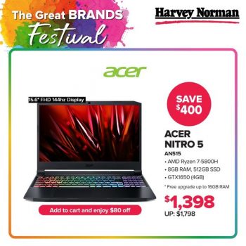 8-20-Apr-2022-Harvey-Norman-Acer-laptops-Promotion1-350x350 8-20 Apr 2022: Harvey Norman Acer laptops Promotion