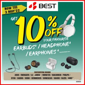 BEST-Denki-Earbuds-Headphones-Earphones-Promotion-350x350 15 Apr-3 May 2022: BEST Denki Earbuds, Headphones, Earphones Promotion