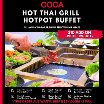 Coca-Restaurants-Hot-Thai-Grill-Hotpot-Buffet-Deal-350x350 Now till 12 May 2022: Coca Restaurants Hot Thai Grill Hotpot Buffet Deal