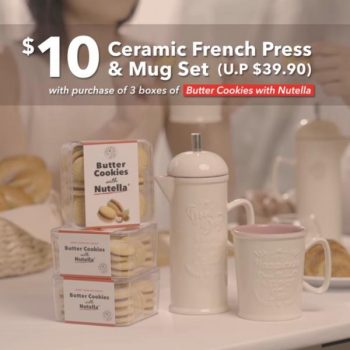 Coffee-Bean-Ceramic-French-Press-Mug-Set-@-10-Promotion-350x350 5 Apr 2022 Onward: Coffee Bean Ceramic French Press & Mug Set @ $10 Promotion