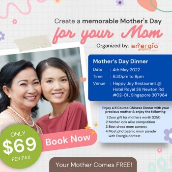 Energia-Mothers-Day-Dinner-350x350 4 May 2022: Energia Mother's Day Dinner