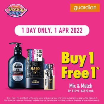Guardian-Buy-1-Free-1-Deal-350x350 1 Apr 2022: Guardian Buy 1 Free 1 Deal