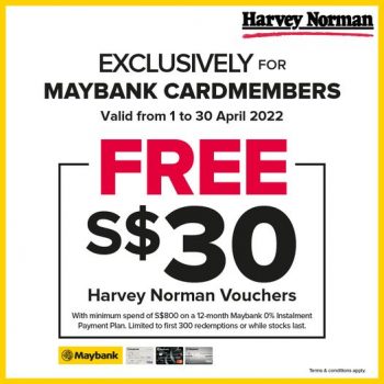 Harvey-Norman-Maybank-Credit-Card-Special-Promotion-350x350 1-30 Apr 2022: Harvey Norman Maybank Credit Card Special Promotion