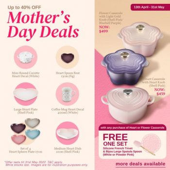 Le-Creuset-Mothers-Day-Promotions-350x350 14 Apr-31 May 2022: Le Creuset Mother's Day Promotions