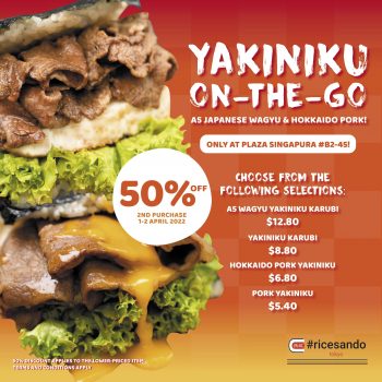 Ricesando-Tokyo-50-off-Promo-350x350 1-2 Apr 2022: Ricesando Tokyo 50% off Promo