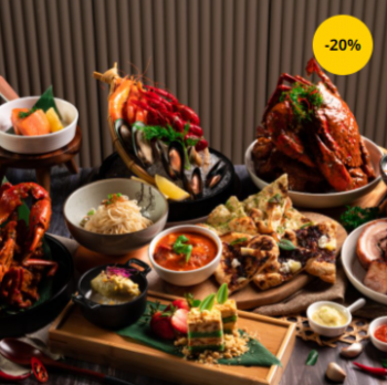 Spice-Brasserie-5th-Diner-Free-for-Asian-Street-Food-A-la-Carte-Dinner-Buffet-Promotion-on-Chope-350x348 27-30 Apr 2022: Spice Brasserie 5th Diner Free for Asian Street Food A la Carte Dinner Buffet Promotion on Chope