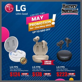 1-31-May-2022-Harvey-Norman-LG-Tone-Free-Wireless-Earbuds-Promotion-350x350 1-31 May 2022: Harvey Norman LG Tone Free Wireless Earbuds Promotion