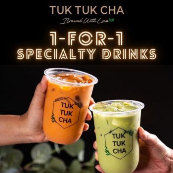 11-May-2022-Onward-Tuk-Tuk-Cha-1-For-1-Specialty-Drinks-Promotion-350x350 11 May 2022 Onward: Tuk Tuk Cha 1-For-1 Specialty Drinks Promotion