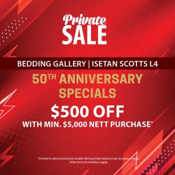 13-15-May-2022-Isetan-50th-Anniversary-Private-Sale-Bedding-Specials-350x350 13-15 May 2022: Isetan 50th Anniversary Private Sale Bedding Specials
