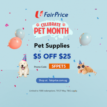 16-27-May-2022-SAFRA-Deals-FairPrice-Celebrate-Pet-Month-Promotion-350x350 16-27 May 2022: SAFRA Deals FairPrice Celebrate Pet Month Promotion