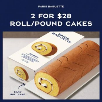 16-May-2022-Onward-Paris-Baguette-Roll-Pound-Cake-2-for-28-Promotion--350x350 16 May 2022 Onward: Paris Baguette Roll & Pound Cake 2 for $28 Promotion