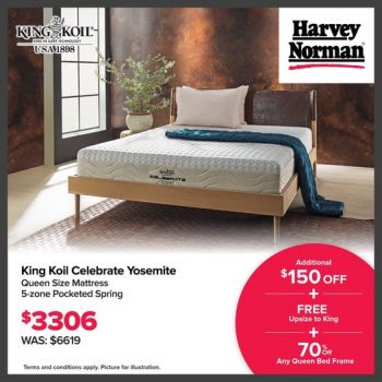 18-May-2022-Onward-Harvey-Norman-King-Koil-Celebrate-Yosemite-Pocketed-Spring-Mattress-Promotion-350x350 18 May 2022 Onward: Harvey Norman King Koil Celebrate Yosemite Pocketed Spring Mattress Promotion