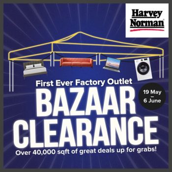 19-May-6-Jun-2022-Harvey-Norman-First-Ever-Factory-Outlet-Bazaar-Clearance-350x350 19 May-6 Jun 2022: Harvey Norman First Ever Factory Outlet Bazaar Clearance
