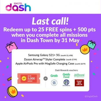 23-31-May-2022-Singtel-Dash-25-FREE-spins-500-Dash-reward-points-25-Promotion-350x350 23-31 May 2022: Singtel Dash 25 FREE spins + 500 Dash reward points + 25 Promotion