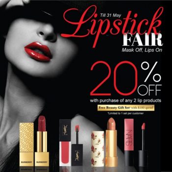 24-31-May-2022-BHG-Lipstick-Fair-20-Off-And-Free-Gift-350x350 24-31 May 2022: BHG Lipstick Fair 20% Off And Free Gift