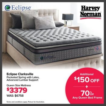 24-May-2022-Onward-Harvey-Norman-Eclipse-Clarksville-Pocketed-Spring-Mattress-Promotion-350x350 24 May 2022 Onward: Harvey Norman Eclipse Clarksville Pocketed Spring Mattress Promotion