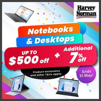 25-31-May-2022-Harvey-Norman-Notebooks-and-Desktops-Sale-350x350 25-31 May 2022: Harvey Norman Notebooks and Desktops Sale