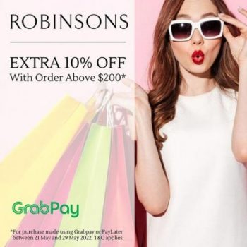 25-9-May-2022-Robinsons-GrabPay-Great-Singapore-Sale-Extra-10-OFF-350x350 25-29 May 2022: Robinsons GrabPay Great Singapore Sale Extra 10% OFF