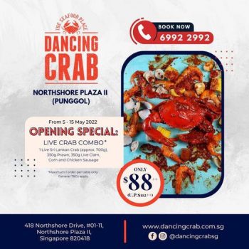 5-15-May-2022-Dancing-Crab-Northshore-Plaza-II-Opening-Promotion-350x350 5-15 May 2022: Dancing Crab Northshore Plaza II Opening Promotion