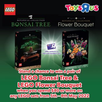 6-8-May-2022-Toys22R22Us-LEGO-Bonsai-Tree-LEGO-Flower-Bouquet-350x350 6-8 May 2022: Toys"R"Us LEGO Bonsai Tree & LEGO Flower Bouquet