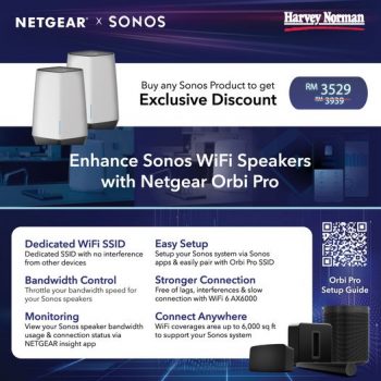 7-May-2022-Onward-Harvey-Norman-Netgear-Orbi-Pro-Wi-Fi-router-and-Sonos-Wi-Fi-speakers-Promotion-350x350 7 May 2022 Onward: Harvey Norman Netgear Orbi Pro Wi-Fi router and Sonos Wi-Fi speakers Promotion