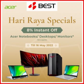 9-16-May-2022-BEST-Denki-Acer-NotebooksDesktopsMonitors-Promotion-350x350 9-16 May 2022: BEST Denki Acer Notebooks/Desktops/Monitors Promotion