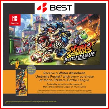 BEST-Denki-Mario-Strikers-Battle-League-Pre-order-Promotion-350x350 26 May 2022 Onward: BEST Denki Mario Strikers Battle League Pre-order Promotion