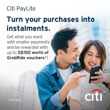 Citi-PayLite-GrabRide-Vouchers-Promotion-350x350 31 Mar-31 May 2022: Citi PayLite GrabRide Vouchers Promotion