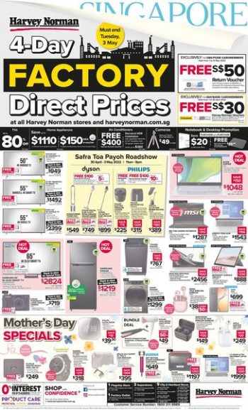 Harvey-Norman-4-Day-Deals-350x577 Now till 3 May 2022: Harvey Norman 4 Day Deals