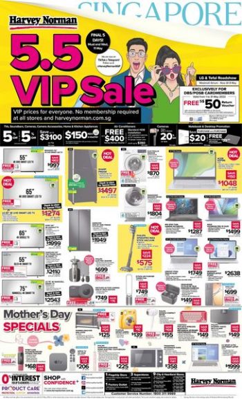 Harvey-Norman-5.5-VIP-Sale-350x577 7 May 2022 Onward: Harvey Norman 5.5 VIP Sale