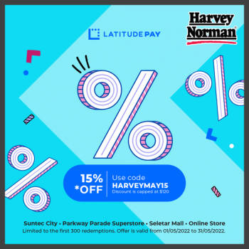 Harvey-Norman-LatitudePay-Promotion-350x350 7-31 May 2022: Harvey Norman LatitudePay Promotion