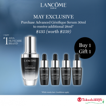 Lancome-May-Exclusive-Promotion-at-Takashimaya-350x350 7 May 2022 Onward: Lancôme May Exclusive Promotion at Takashimaya
