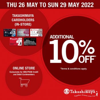 Takashimaya-Cardholders-Exclusive-Promotion-350x351 26-29 May 2022: Takashimaya Cardholders Exclusive Promotion