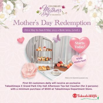 Takashimaya-Mothers-Day-Promotion-350x350 6-8 May 2022: Takashimaya Mother's Day Promotion