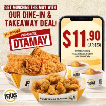 Texas-Chicken-May-Dine-In-Takeaway-Promotion-350x350 1-31 May 2022: Texas Chicken May Dine-In & Takeaway Promotion