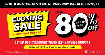 13-26-Jun-2022-POPULAR-Parkway-Parade-Closing-Sale-Up-To-80-OFF--350x183 13-26 Jun 2022: POPULAR Parkway Parade Closing Sale Up To 80% OFF