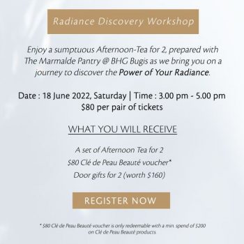 18-Jun-2022-BHG-Radiance-Discovery-Workshop-For-2-By-Clé-de-Peau-Beauté-350x350 18 Jun 2022: BHG Radiance Discovery Workshop For 2 By Clé de Peau Beauté