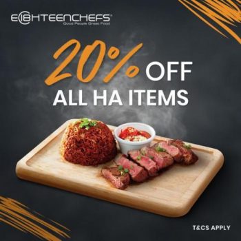 19-23-Jun-2022-Eighteen-Chefs-Fathers-Day-Promotion-20-OFF-All-HA-Items-350x350 19-23 Jun 2022: Eighteen Chefs Father's Day Promotion 20% OFF All HA Items