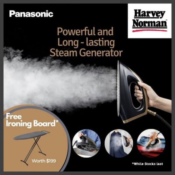 27 Jun14 Jul 2022 Harvey Norman Panasonic’s NEW Steam Generator Iron