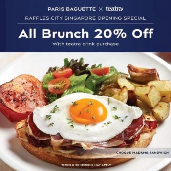 27-Jun-31-Jul-2022-Paris-Baguette-Raffles-City-Opening-Promotion-All-Brunch-20-OFF--350x350 27 Jun-31 Jul 2022: Paris Baguette Raffles City Opening Promotion All Brunch 20% OFF