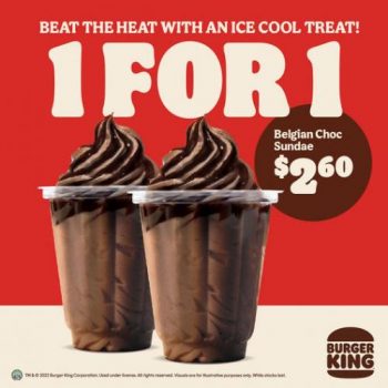 30-May-2022-Onward-Burger-King-1-For-1-Belgian-Choc-Sundae-Promotion--350x350 30 May 2022 Onward: Burger King 1 For 1 Belgian Choc Sundae Promotion