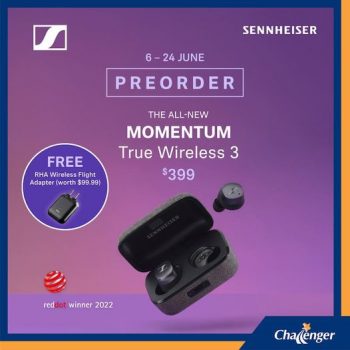 Challenger-Sennheiser-Momentum-True-Wireless-3-Pre-Order-Promotion-350x350 6-24 Jun 2022: Challenger Sennheiser Momentum True Wireless 3 Pre-Order Promotion