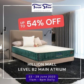 Four-Star-Mattress-54th-Anniversary-Promotion-at-Hillion-Mall-350x350 23-29 Jun 2022: Four Star Mattress 54th Anniversary Promotion at Hillion Mall