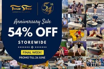 Four-Star-Mattress-54th-Anniversary-Sale-350x233 Now till 26 Jun 2022: Four Star Mattress 54th Anniversary Sale