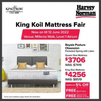Harvey-Norman-King-Koil-Mattress-Fair-at-Millenia-Walk-350x350 7-12 Jun 2022: Harvey Norman King Koil Mattress Fair at Millenia Walk