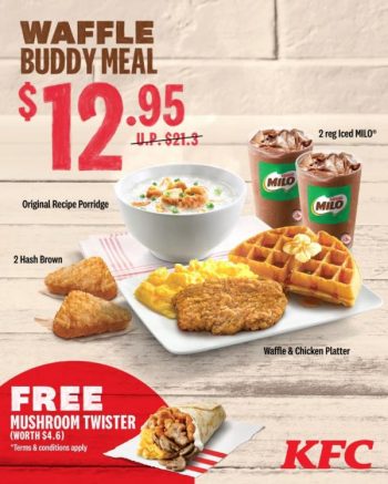 KFC-Breakfast-Buddy-Meals-FREE-Mushroom-Twister-Promotion-350x437 3 Jun 2022 Onward: KFC Breakfast Buddy Meals FREE Mushroom Twister Promotion