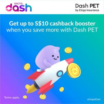 Singtel-Dash-CASHBACK-Promotion-with-with-Dash-PET-by-Etiqa-Insurance-350x350 4-30 Jun 2022: Singtel Dash CASHBACK Promotion with Dash PET by Etiqa Insurance